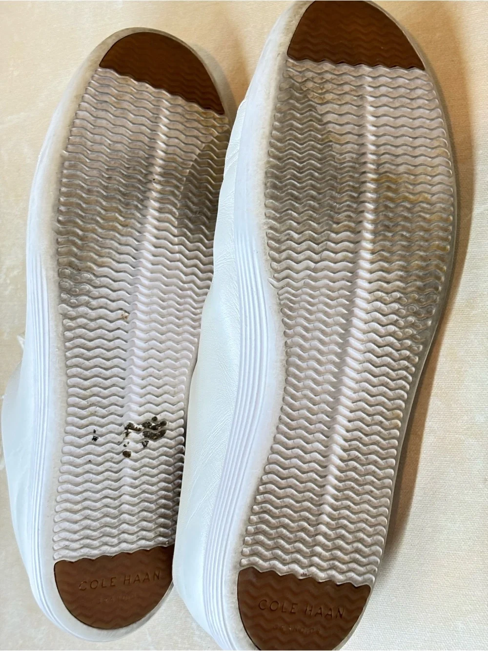 Cole Haan Grand 0 White Leather Lace-Up Women’s Sneakers, size 11